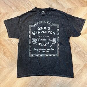 NWOT Chris Stapleton Staple Black Graphic T-Shirt